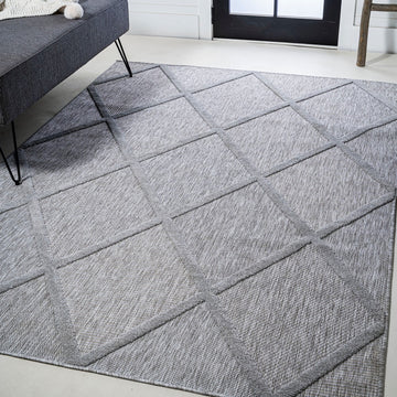 Salines Diamond Trellis Indoor/outdoor Area Rug